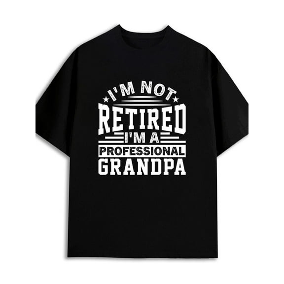 Retired Grandpa Tee 180G 100% Cotton 180G 100% Cotton mens 2025 summer 3xl black Retro Unisex Shirt Short Sleeve tshirts Vintage Unisex Shirt Crewneck tshirts Christmas gifts