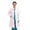 Pink, variant on Elegant Clinical White Lab Coat with Notched Lapel and Slant Pockets for Daily and Lab Use – Couture