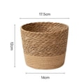 thumbnail image 4 of KDJ Handwoven Straw Plant Basket with Leak-Proof Liner - Chic Home Decor! - for Home Decor, 4 of 10