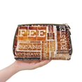 thumbnail image 4 of Cauagu Hand Drawn Vintage Coffee Print Large Cosmetic Bag,Portable Cosmetics Pouch Travel Makeup Bag Large Capacity Travel Makeup Case Organizer Makeup Brush Organizer, 4 of 8