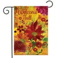 thumbnail image 2 of Fall Floral Welcome Garden Flag Primitive Autumn 12.5" x 18" Briarwood Lane, 2 of 4