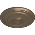 thumbnail image 3 of Ekena Millwork 15 3/4"OD x 1 1/2"P Devon Ceiling Medallion (Fits Canopies up to 3 5/8"), Hand-Painted Warm Silver, 3 of 6