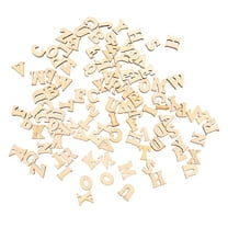 MRLESS 300pcs Unpainted Wood Alphabet Letters DIY Craft Uppercase Blank Letters for Homemade Art Projects, Wall Decor, Painting Boards