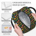thumbnail image 5 of Lafuoo Cartoon Dino Pattern Large Portable Insulated Lunch Bag, Waterproof Zipper Insulated Lunch Bag for Men and Women-One Size, 5 of 7