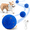 Blue(Trumpet without remote control), variant on QDAN Smart Interactive Dog Toy Ball, Electric Self-Moving Dog Toy, Automatic Rolling, Bouncing, Rotating, E-TPU Durable Material for Puppy, Medium and Large Dogs with Remote Control, Red & Black