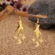 thumbnail image 3 of Granjero Gordo Pendientes colgantes de estilo retro con diseño único y nuevo para mujer, joyería étnica bohemia vintage (oro), 3 of 5