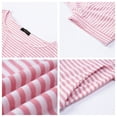 thumbnail image 5 of UVN Summer Dresses for Women Striped T Shirt Dress Casual Midi Dress Short Sleeve Sundress with Pockets, 5 of 8