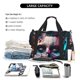 thumbnail image 5 of Balery Modern Abstract Colorful Skull B Bolsa de Gimnasio para Mujeres, Bolsa de Viaje con Bolsillo Húmedo, Bolsa de Fin de Semana para Mujeres, Bolsa de Viaje Resistente al Agua, 5 of 7