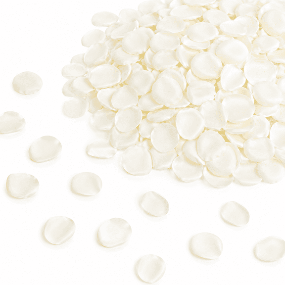 400PCS Fake Rose Petals, White Flower Petals for Wedding Decor | Artificial Silk Rose Petals for Valentine's Day, Proposal Anniversary Decorations, Romantic Night Surprise for Her
