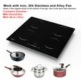 thumbnail image 3 of GIONIEN 4 Burner Electric Cooktop, 220V~240V Built-in 24" Induction Cooktop,6400W, 3 of 7