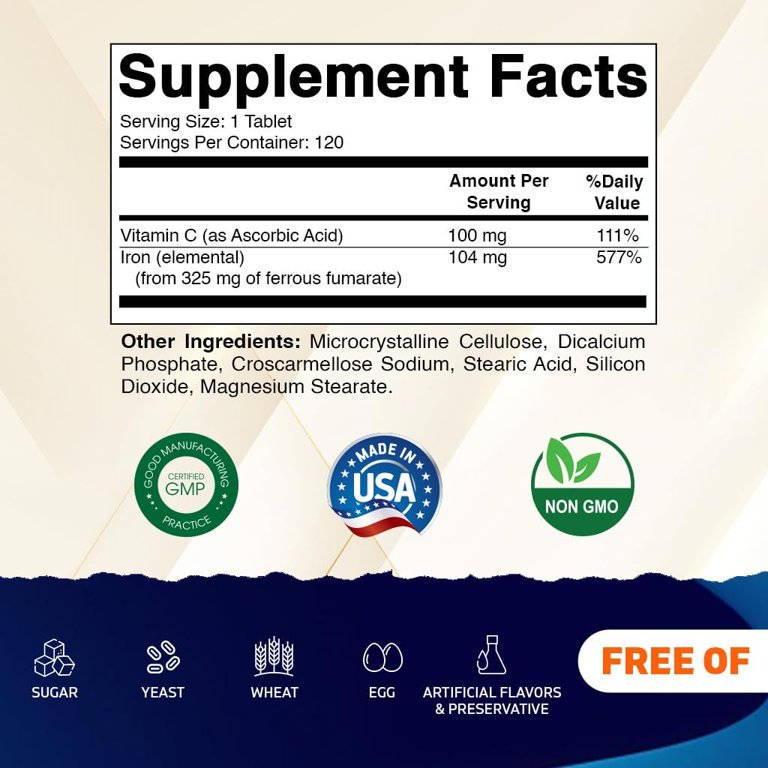 lipo fe c elemental iron content Ferro Lipo-Sachets Liposomal Gel Sachets, 30 Single-Serve Packets count bottle ensures a steady supply (3 pack) Vitamatic Ferrous Fumarate