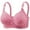 Hot Pink, variant on Lixiuxyad Sports Bra Packs Women's Comfortable And Breathable Plus Size Bra Without Underwire