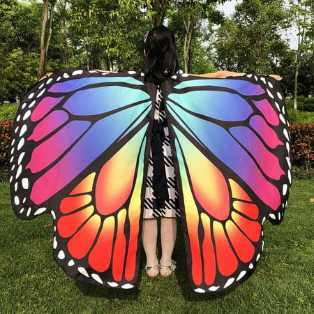 Kid 2019hotsales Baby Girl Butterfly Wings Shawl Scarves Nymph Pixie Poncho Costume
