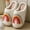 White, variant on Happy Smile Face Slippers Evil Eyes Slippers Strawberry Big Heart Cute Cartoon Slippers Cozy House Slippers for Women Soft Plush Slip-On Slippers Indoor Outdoor