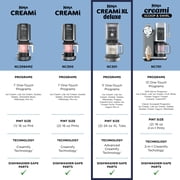 Ninja CREAMi Deluxe XL Ice Cream Maker, Sorbet, Milkshakes, Frozen Yogurt, More, 11 One-Touch Programs, (2) 24 Oz Family-Sized Tubs & Lids, NC501 Stone Silver