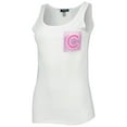 thumbnail image 2 of Women's Refried Apparel White Chicago Cubs Tie-Dye Tank Top, 2 of 4