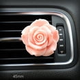 thumbnail image 5 of OUNONA 1 Pair Pink Car Fragrance Rose Synthetic Resin Practical Air Freshener for Girls, 5 of 5