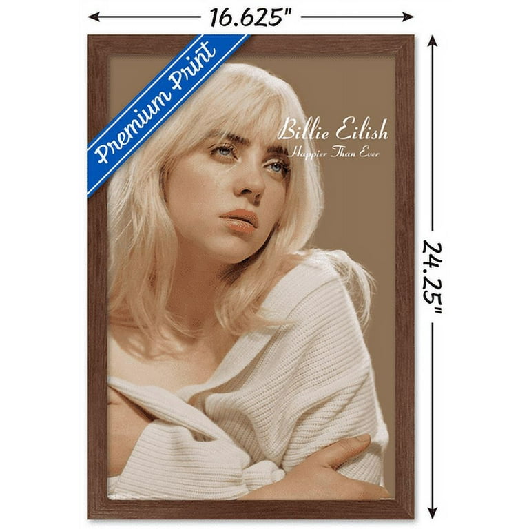 Trends International Billie Eilish Multicolor Satin Decor Framed