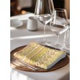 thumbnail image 6 of Yellow Khaki Boho Cloth Napkins Set of 4 Reusable Dinner Napkins, Vintage Ethnic Tribe Abstract Art Cocktail Napkin Washable Table Napkins for Wedding/Holiday Party/Baby Shower 20"x20", 6 of 7