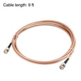 thumbnail image 4 of BNC Macho a BNC Macho Coaxial Cable RG400 Baja Pérdida RF Coaxial Cable 50 Ohm 2,74m / 9Pies, 4 of 4
