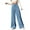 Blue, variant on Chenyin Wide Leg Sweatpants for Women Casual Elastic Waist Jogger Pants Women's Yoga Dance Trousers Summer Loose Sweat Pants with Pockets S-2XL