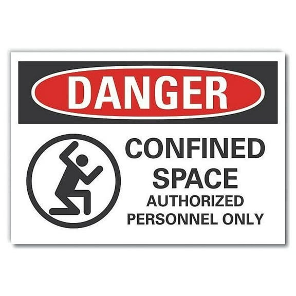 Lyle Danger Sign,7 inx10 in,Non-PVC Polymer LCU4-0267-ED_10x7