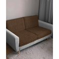 thumbnail image 3 of Dark Brown Rattan Couch Cushion Covers Stretch, Washable Sofa Seat Covers Individual Seat Cushion Sofa Slipcovers Vintage Abstract Wicker Texture Couch Cover Furniture Protector M-1PCS, 3 of 7