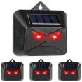 thumbnail image 5 of Afoxsos 4-Pcs Solar Predator Control Light, Animal Repeller for Outdoor with 4 Red LED Light, 5 of 12