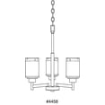 thumbnail image 3 of Progress Lighting Alexa Collection 3-Light Chandelier, Ceramic, Antique Bronze, Textured White Linen Glass, 3 of 3