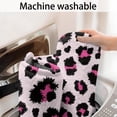 thumbnail image 5 of Pink and Black Of Leopard Print Bathroom Rugs Mat,Non Slip Microfiber Bathroom Rug,Rubber Backing,Soft Bathroom Mats for Bathroom Floor,Tub and Shower,17x27in(43x68cm), 5 of 5