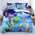 thumbnail image 1 of Mario Bedding Set Of Three, 3D Printing, Microfiber, Cartoon Duvet Cover, Suitable For Boys And Girls-Vinsniv, 1 of 3