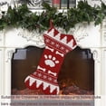 thumbnail image 3 of Medias navideñas para perros, medias para mascotas con forma de hueso a cuadros, 3 of 5