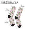 thumbnail image 3 of Vsdgher Lilies Flowers Unisex Crew Socks Lightweight Breathable Ventilation Ankle Socks, Mid-calf socks for Daily, 3 of 7