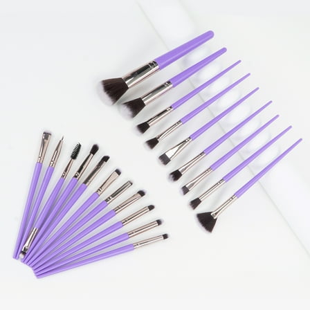 Colliford Makeup Brush Set,20 Pcs Makeup Brushes Kit with Soft Bristle, Travel Makeup Brush Set for Foundation, Concealer, Blush, Nose Contour, Contouring and Eyeshadow(Purple)
