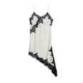 thumbnail image 4 of Women's Lace Vest V Neck Casual Camisoles Sleeveless Asymmetric Bottom Blouses Straps Vest Dress, 4 of 12