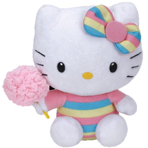 Hello Kitty Cotton Candy - Stuffed Animal by Ty (41143) Hello Kitty Cotton Candy - Stuffed Animal by Ty (41143)