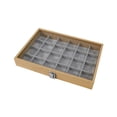 thumbnail image 4 of Bandeja apilable para joyería, caja de almacenamiento con placa de cubierta, caja organizadora de madera, soporte de exhibición para pendientes, colga Estilo B Yinane Bandeja de almacenamiento de joyas, 4 of 8
