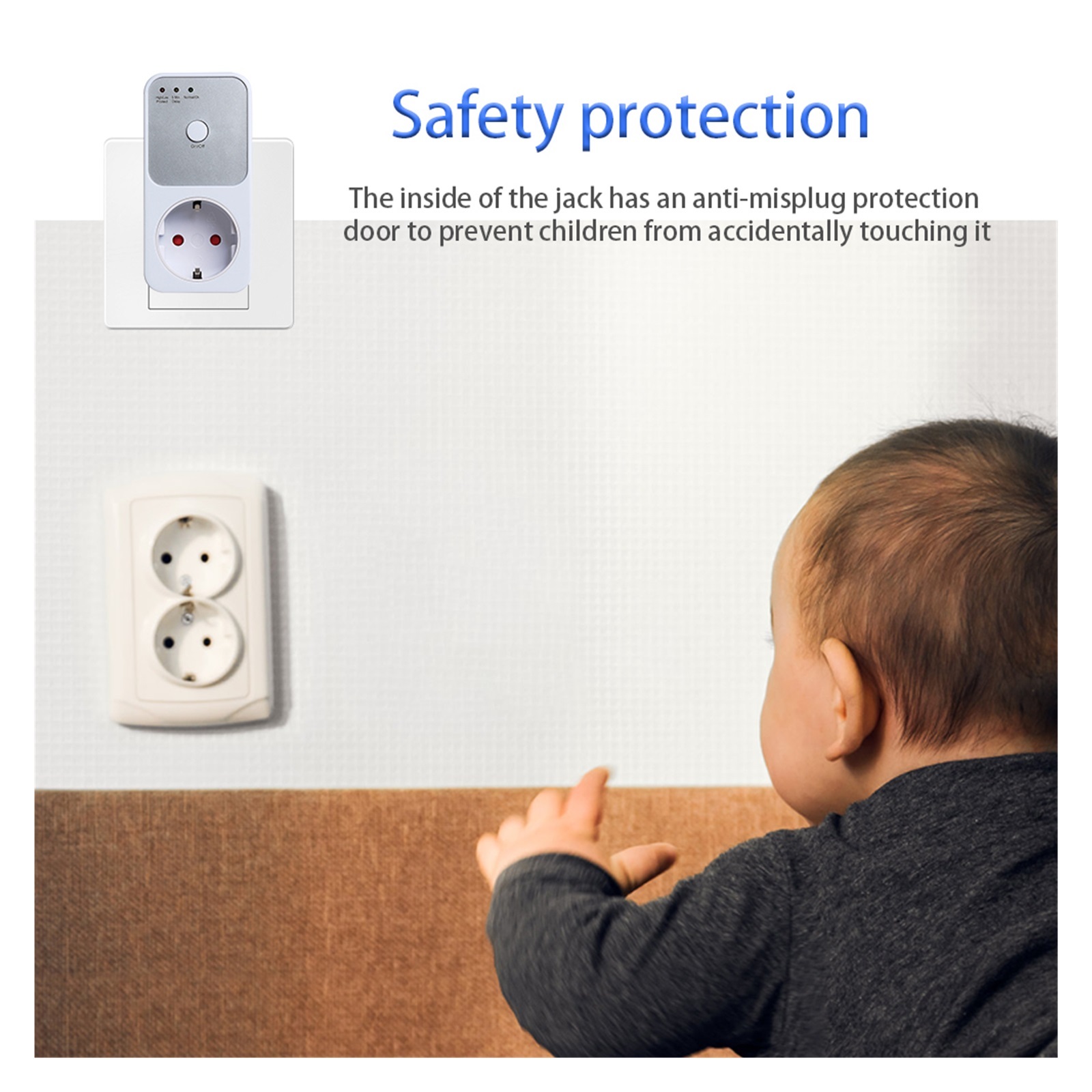 2pcs Surge Safe Protector Socket Voltage Protector Electrical Automatic Stabilizer For Refrigerator Switcher