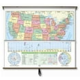 thumbnail image 1 of Universal Map 28474 US-World Essentiel Combo Mur Map - Panneau Arrière, 1 of 1