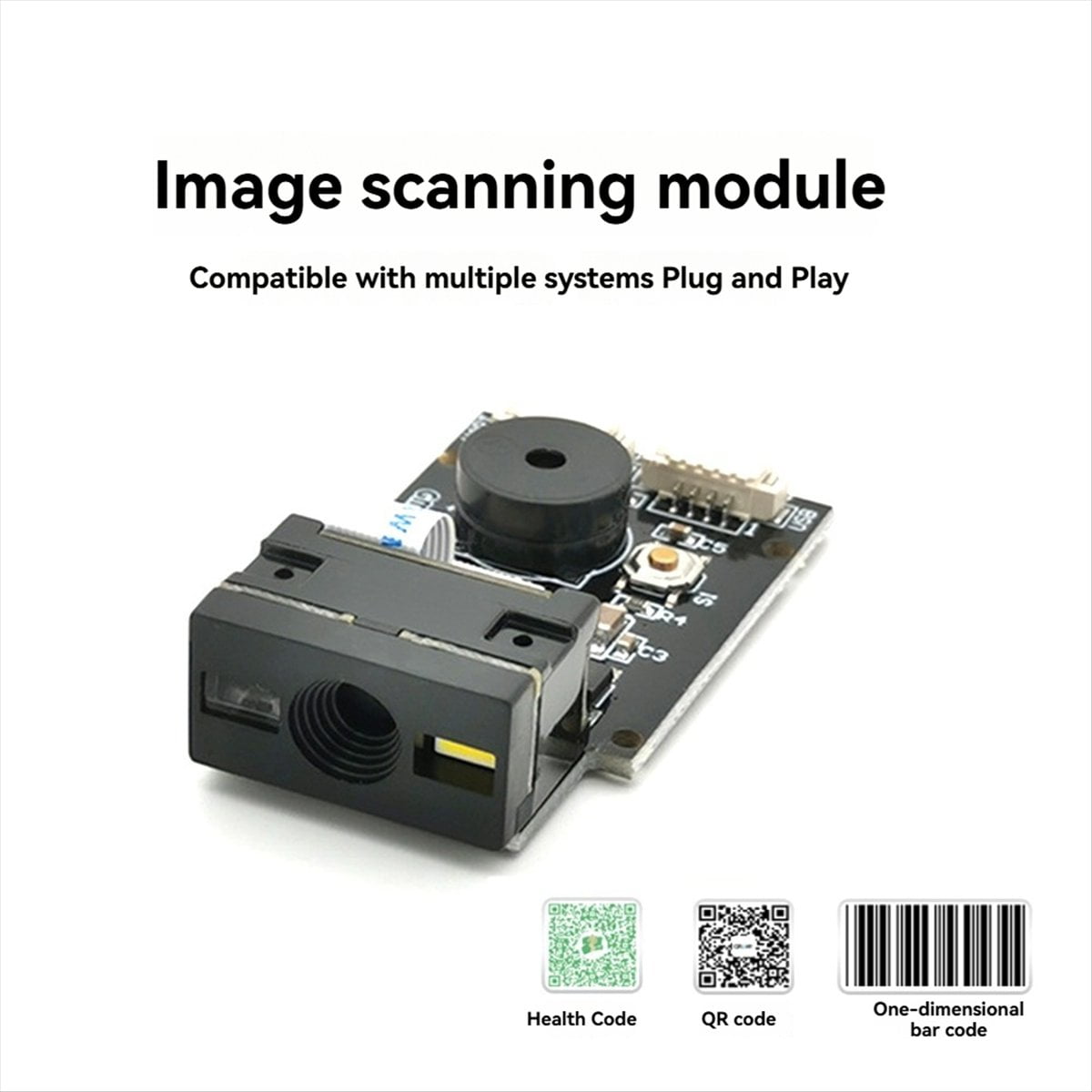 GM65 1D2D QR Code Image Barcode Identification Module Scanner Scanning Embedded Bar Code Reader Module with Cable