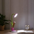 thumbnail image 4 of Lámpara de lectura flexible recargable por USB. Lámpara de mesa LED regulable para niños, lámpara de noche con sensor táctil (rosa)., 4 of 5