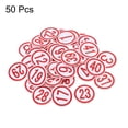 thumbnail image 3 of Uxcell Number Digital Patch Number Embroidery Red Number Cloth Paste Number DIY 50 Pack, 3 of 6