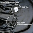 thumbnail image 4 of 2-Pack Pure Cotton Fitted Sheet Twin Size, 600 Thread Count 16" Deep Pocket Egyptian Cotton Fitted Sheet (2pcs, Twin, Black), 4 of 5