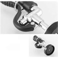 thumbnail image 4 of Commercial Faucet Pre-Rinse Sprayer Head, Ergonomic Handle and Spray Valve Nozzle (Black), 4 of 5