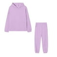 thumbnail image 4 of Women'S Sweatsuits 2 Piece Hoodie Long Sleeve Sweatshirt with Wide Leg Pants Lounge Fall Sets Jogging Suits for Women, 4 of 4