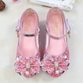 Girls Flats Sparkle Party Mary Jane Princess Dress Shoes Wedding Party