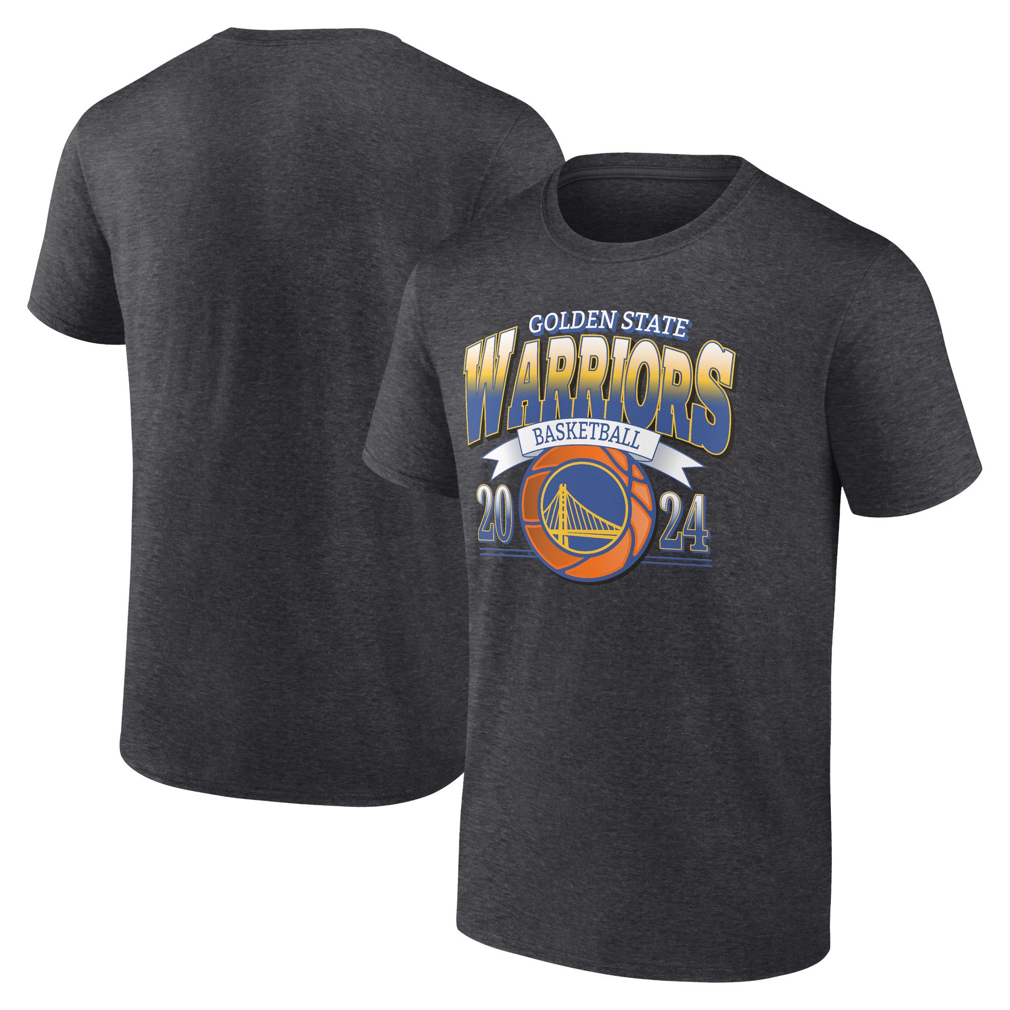 Men's Charcoal Golden State Warriors Fast Break Finisher T-Shirt
