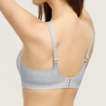thumbnail image 4 of PMVFHDE Large Size Comfortable Breathable Smooth Bra for Women Daily Leisure Wear Seamless Non-Wired Supportive Full Coverage Underwear Grey - 36, 4 of 5