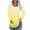 Yellow, variant on Cavosen Womens Tunic Tops Long Sleeve for Leggings Pullover Tops Crewneck Casual Gradient Shirts Dressy Flowy Loose Fit Blouse Ruched Pleated Tees Novelty Resortwear Fall Blue S