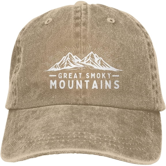Mens Ball Caps Hiking Outdoor Hat for Women Baseball Cap Light Weight Great Smoky Mountains Fashionable Hats